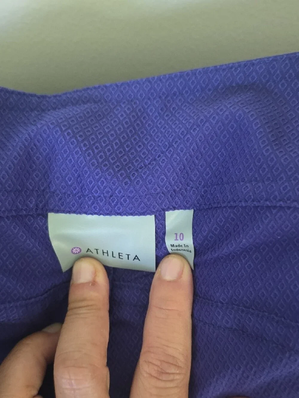Womans Purple Swim Shorts with Aqua Drawstring